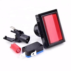 50*33mm Arcade <strong>Rectangular</strong> Straight Edge <strong>Push</strong> <strong>Buttons</strong> Momentary 12V <strong>LED</strong> Illuminated <strong>Push</strong> <strong>Button</strong> Switch - Product Image 2