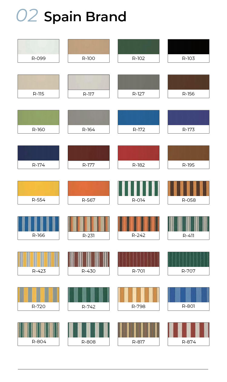 Marca Española Color de Tela