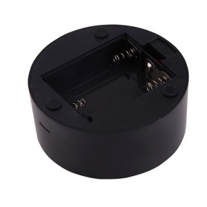 ฐานโคมไฟกลางคืน LED RGB 3D ฐานกลม ABS สีดำพร้อมรีโมตควบคุมค่า USB-C และรีโมต24ปุ่ม - Product Image 3