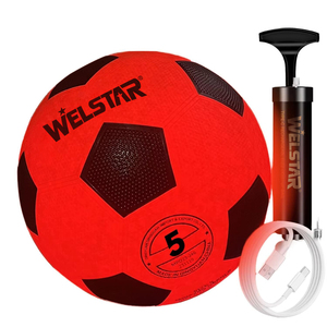 ダークサッカーボールライトアップサッカーポンプ付き2/4 LEDライトバッテリー楽しいギフトチーム - Product Image 1