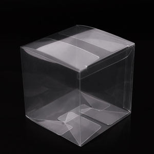 Kristal şeffaf plastik baskılı PVC ekran ambalaj katlanır asetat kutuları için şeffaf vinil PVC PET RPET ambalaj çözümü - Product Image 3
