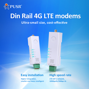 USR-DR154 Din Rail 4G LTE <strong>Modem</strong> Cost Efficientive LTE CAT1 Network Support Simple Transparent Mode, HTTPD and SMS Mode