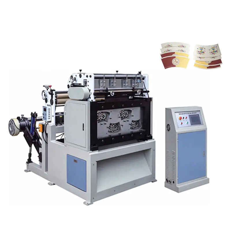 कागज कप flexo प्रिंटर मर काटने की मशीन cilling फैन कागज काटने की मशीन की कीमत कागज कप बढ़ती मरने के काटने मशीनों