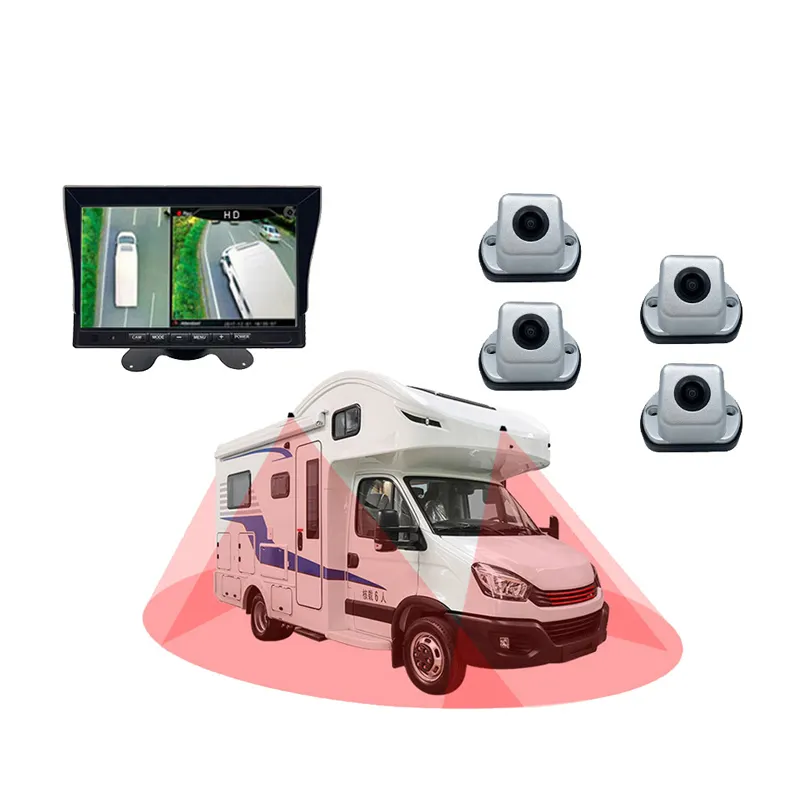 New 360 Degree Panoramic 3D All Round View Car Camera System For RV