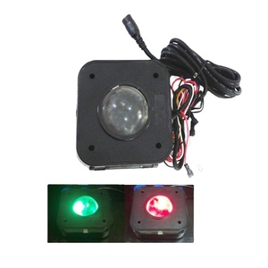 4.5 cm LED Luminous <strong>Trackball</strong> of Diameter Round Connector PC <strong>Trackball</strong> Mouse for Jamma 60 in 1pcb Arcade Game Machine - Product Image 1
