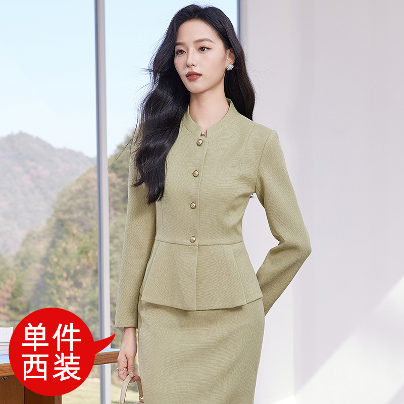 grass green suit
