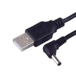 5V USB A ชายไปยังมุมขวาปลั๊กไฟ Dc 3.5มม. X 1.35มม. สายไฟ DC - Product Image 1