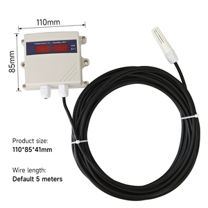 Transmisor de temperatura de humedad inalámbrico RS485 Sensor Pantalla LCD digital Monitor de montaje en pared Uso industrial OEM ODM - Product Image 4