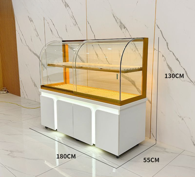 Mueble con borde circular 180*55*130cm