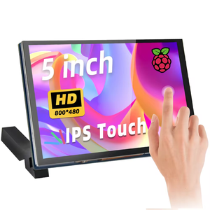 Pantalla táctil de Raspberry Pi de 5 pulgadas, pantalla TFT LCD de 800x480, HDMI para Raspberry Pi 4B 3B 2B Banana Pi