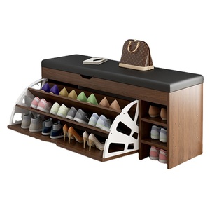 Sapateira para sala de estar, sapateira, prateleira para sapatos, armário, economizador de espaço, sapateira de madeira, prateleira para exibição - Product Image 2