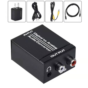 Convertidor de Audio Digital óptico Toslink Coaxial a RCA analógico L/R, convertidor DAC Digital SPDIF óptico a analógico, 3,5mm - Product Image 2