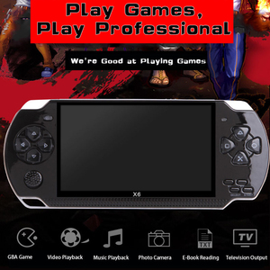 X6 Giocatore del Video Gioco <span class=keywords><strong>Console</strong></span> per Gamapad Palmare Retro Dello Schermo da 4.3 pollici 8GB Mp4 <span class=keywords><strong>MP5</strong></span> Supporto USCITA TV Della Fotocamera video E-Book