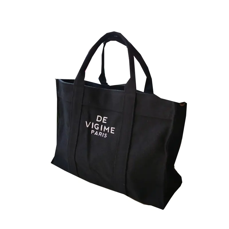Wholesale Organic 100% Eco Friendly Big Capacity Promotional Fair Trade Custom Made Cotton Canvas Tote Gift Bags