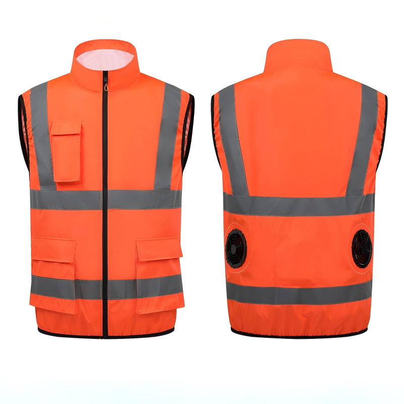 Gilet orange-2Fans