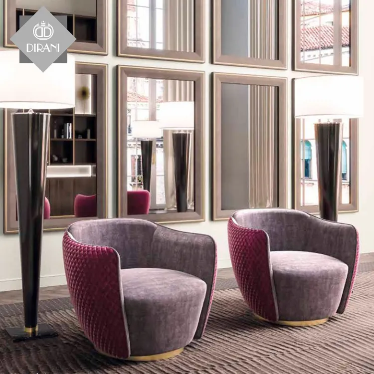 Personalizado moderno monolugares sofá da tela cadeiras hotel lobby sala de espera cadeira sotaque de veludo sofá única cadeira