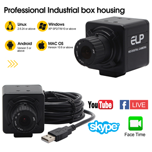 ELP กล้องเว็บแคม2MP OV2710 4มม. ปรับโฟกัสได้,กล้อง USB HD 1920*1080 30FPS พร้อม USB และเคสอลูมิเนียมขนาดเล็ก - Product Image 6