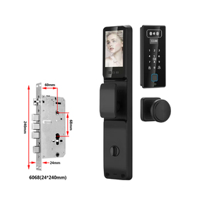 Blocco completamente automatico Tuya telecomando biometria porta impronta digitale serratura riconoscimento facciale con fotocamera