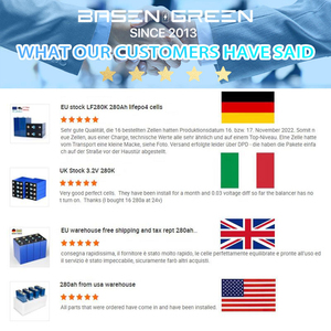 EU Chứng Khoán basengreen lifepo 4 DDP lăng trụ 6000 chu kỳ 280 AH 280K 230ah năng lượng mặt trời lưu trữ Lớp Một 3.2V 280ah LiFePO4 tế bào pin - Product Image 5