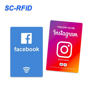 นามบัตรที่กำหนดเองพร้อมรหัส QR และชิป NFC 13.56MHz สำหรับการรีวิวบน Google มีเดียและแอปพลิเคชันบัตรสมาชิก - Product Image 2