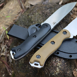 Chất Lượng Cao Thép Không Gỉ Ngoài Trời Cố Định Lưỡi Cắm Trại Dao Đa Năng Edc Công Cụ Với Vỏ Bọc OEM Tùy Chỉnh - Product Image 4