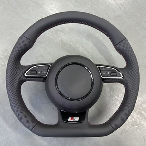 <span class=keywords><strong>Audi</strong></span> R8 TT TTS için özelleştirilmiş araba direksiyon T RS A6 A7 A3 A4 A5 spor düz alt kürek vites karbon Fiber direksiyon