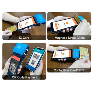 Dispositivo POS Android 11 de mano con pantalla táctil azul de 6 pulgadas con impresora térmica Z500 - Product Image 2