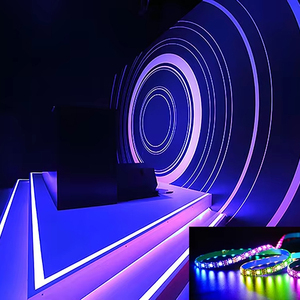 Красочная креативная гибкая светодиодная лента RGB для фестивального декора, программирование низкого напряжения для ландшафтного волшебного освещения для бега - Product Image 1