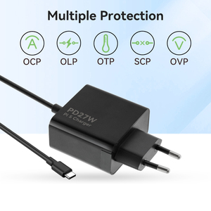Raspberry Pi 5 USB-C電源アダプター5.1V5A電源PD27W、EU US AU UKプラグ付き - Product Image 4