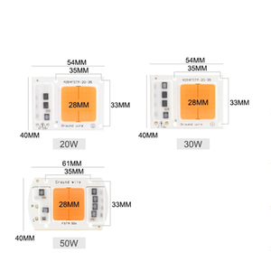ドライバーレスAC220V110V 10W 20W 30W 50W 100W DOBLEDハイパワーLEDチップCOB LEDダウンライト用 - Product Image 3