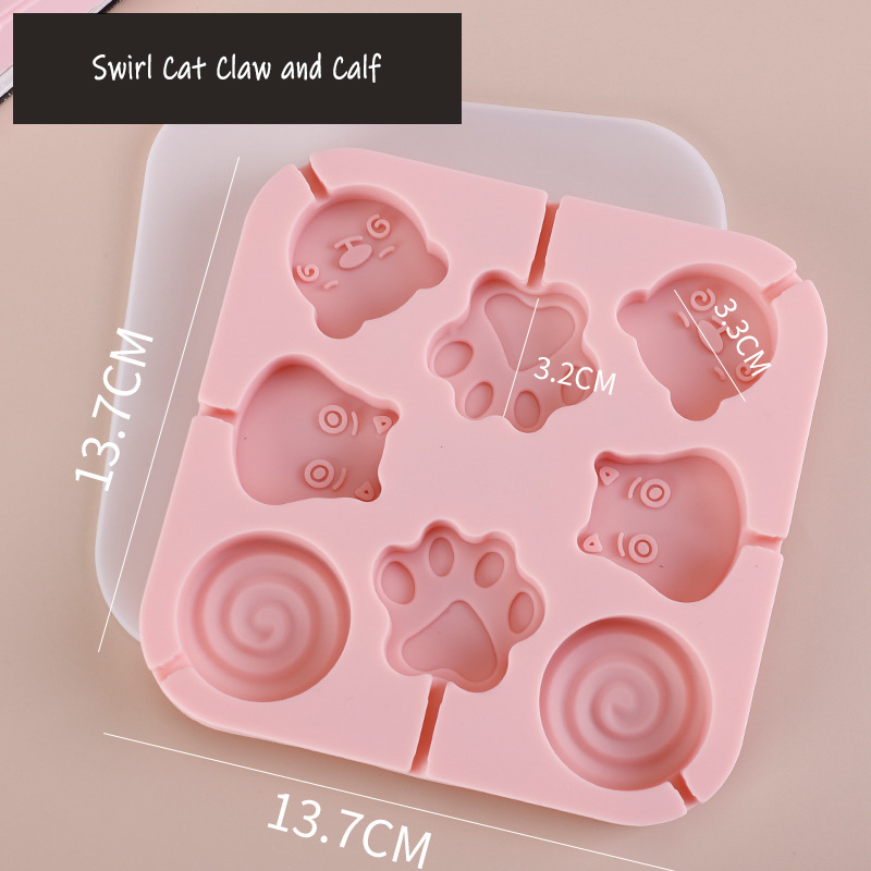 Swirl Cat Claw and Calf pink