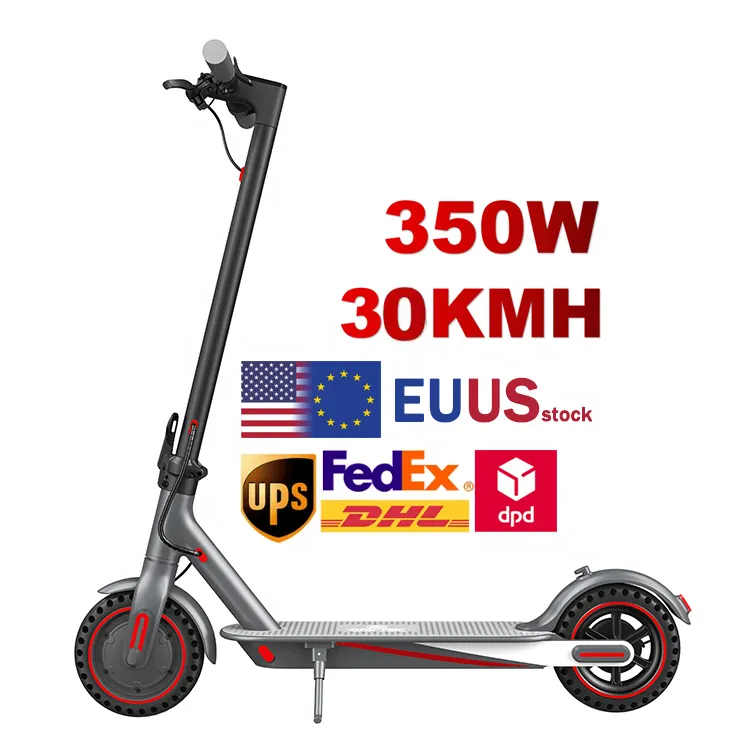 Best Selling 350w Self-balancing Electric Scooters E Scooter Moped Electrico Foot Kick Foldable Electric Mobility Scooter for Ad