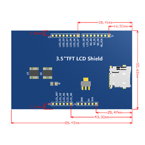 LONTEN 3,5-Zoll-TFT-LCD-Bildschirm 480*320 Touchscreen-Anzeige modul für Arduino R3 Mega 2560-Bildschirme - Product Image 3