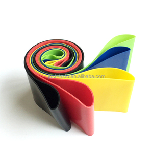 Juego de bandas de ejercicio de bucle de colores personalizables TODO Fit resistencia adelgazante látex elasticidad culturismo rojo azul verde amarillo - Product Image 5