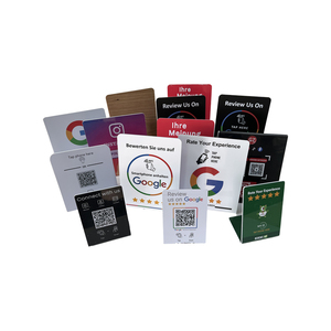 Variable Qr <strong>Code</strong> Printing Programmable RFID Tag213/215 /216 Google Review NFC Stand Cards