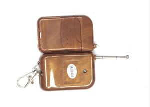 2022 nuovo telecomando wireless 433.92MHZ push cover 4 tasti mogano codice fisso telecomando RF - Product Image 3