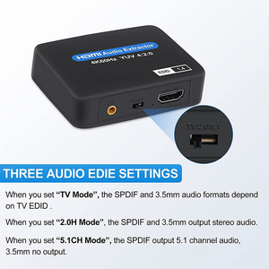4K HDMI HDMI ses Extractor dönüştürücü adaptör 5.1 optik Toslink SPDIF - Product Image 6