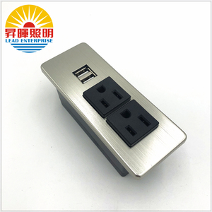 Discount 2021 Sofa/desk 2 Gang White Color Socket <strong>Outlet</strong> with Cover Plate <strong>Embedded</strong> Waterproof <strong>Power</strong> Board