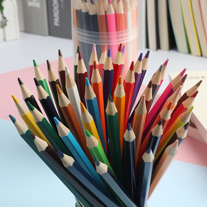 Renkli kurşun ile okul yuvarlak kalemler desenler için sıcak satış Coloful ahşap renkli kurşun kalem Set - Product Image 4