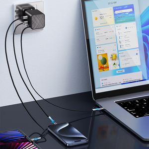 Retractable <strong>3</strong> <strong>in</strong> <strong>1</strong> Cable apple Charger 65w 45w 35w 20w Gan Original Portable Phone Charger Type-c Fast Charging - Product Image 6