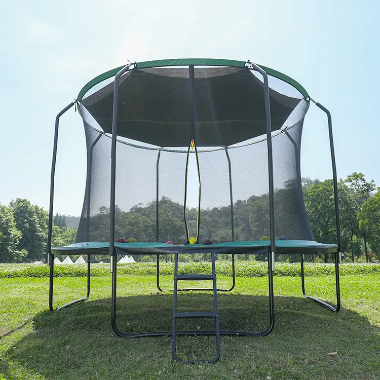 Zoshine al aire libre 12FT trampolín con recinto de seguridad Net Heavy Duty Jumping Mat trampolín tienda en venta