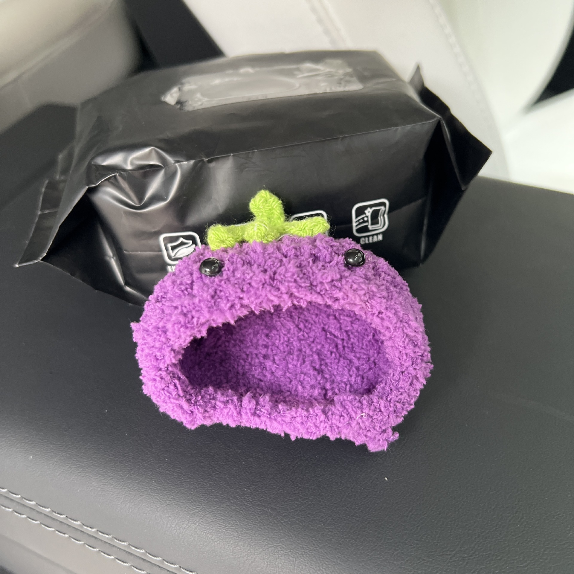 Purple eggplant headgear