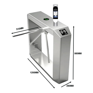 Semi automatico ponte di tipo ttreppiede movimento tornello Rfid carta di controllo di accesso treppiede tornello cancello con sistema di biglietti - Product Image 1
