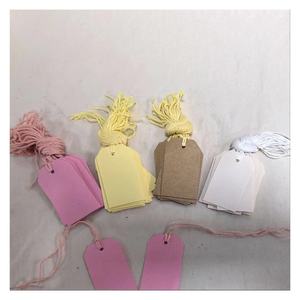 <strong>Custom</strong> Luxury Garment <strong>Tags</strong> Kraft Paper <strong>Tags</strong> Print Name Logo Plastic Hang <strong>Tag</strong> With <strong>String</strong> Paper Hangtags for Clothing Own Logo - Product Image 1