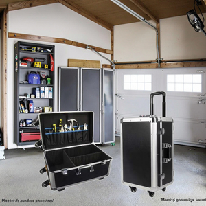 Customized Design Available Aluminum Case With Wheels and Trolley Waterproof and Shockproof <strong>Tool</strong> Storage <strong>Box</strong> OEM Support - Product Image 1