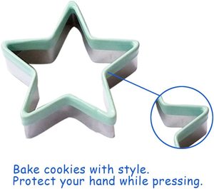 Helpfully tay bảo vệ <span class=keywords><strong>Cookie</strong></span> khuôn thép không gỉ <span class=keywords><strong>Cookie</strong></span> <span class=keywords><strong>cutter</strong></span> với Silicone rim - Product Image 4