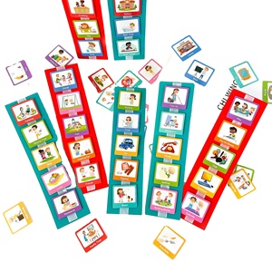 家庭日夜自闭症常规图表卡视觉墙计划儿童教室学校家务图表 - Product Image 1