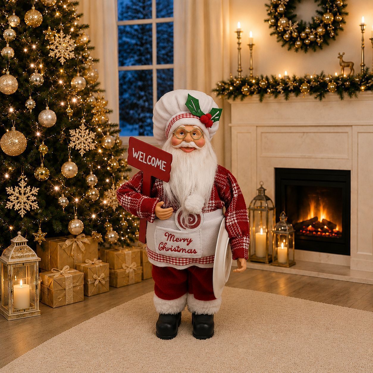 Chef style Santa Claus