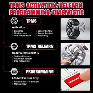 X431 TSGUN TPMS Reifendruck detektor, Sensoren aktivieren/neu lernen/programmieren, TPMS-Diagnose tools - Product Image 3