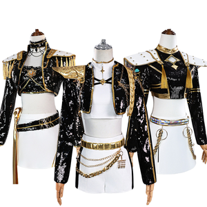 Kostum <span class=keywords><strong>Cosplay</strong></span> emas hitam Korps SAE, kostum panggung Korps penyihir Anime, <span class=keywords><strong>Cosplay</strong></span> Zoe Lumi - Product Image 1